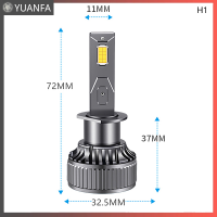 【Flash Sale】 1ชิ้นโคมไฟหน้ารถยนต์ LED สำหรับ H1 H3 H4 H7 H11 9005 9006 9012หลอดไฟ LED ไฟหน้ารถอุปกรณ์เสริมหลอดไฟ