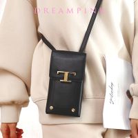 Metal T Women Mobile Phone Crossbody Bag Fashion Design Genuine Leather Men Messenger Handbags Luxury Small Female Wallet Bag