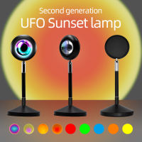 USB Led Sunset Projection Lamp Night Light For Home Bedroom Wall Decoration Colorful Lamp Light Projector Free To Change Color