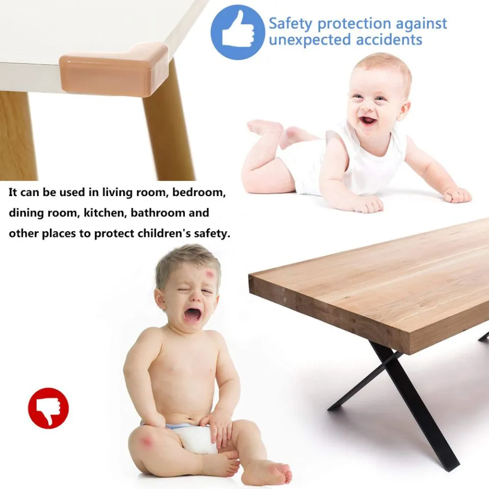 4pcs Child Baby Safety Colorful Protector Strip Soft Edge Table Corners  Protection Guards Cover Toddler Infant