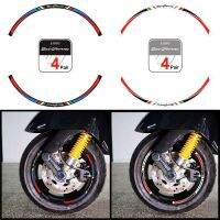 กล่องสติกเกอร์สะท้อนแสงล้อสกูตเตอร์12 "เหมาะสำหรับพิแอ็กจิโอเวสปา GTS Sprint Primavera 50 150 150S 300 300ie สติกเกอร์ขอบล้อ