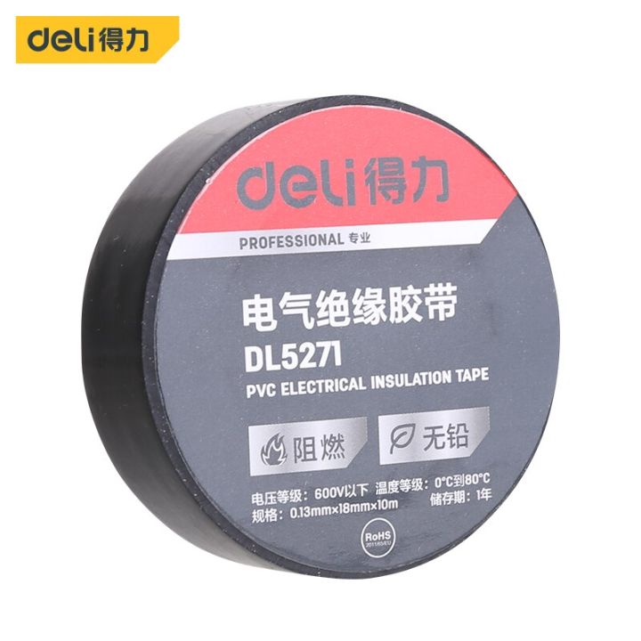 deli-tools-1-pcs-electrical-insulating-tape-acid-alkali-resistant-wear-resistant-multifunctional-electrician-repairing-hand-tool-adhesives-tape