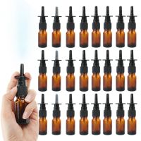 【YP】 6/10/20/50pack 10ml Nasal Spray Bottle Glass Sprayer Press Bottles Refillable Atomizer