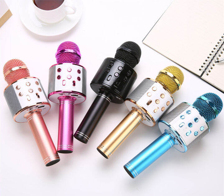 Wireless Microphone WS 858 Handheld Mini Home KTV Pop Solo Karaoke Microphone Lazada PH