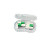 1PCS 2 Compartments Medicine Cutter Packing Plastic Storage Mini Ultra Small Portable