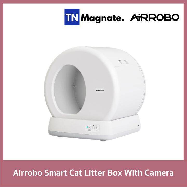 [ห้องน้ำแมวอัจฉริยะ] Airrobo Smart Cat Litter Box With Camera Lazada