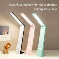 ► LED Folding Desk Lamp With Touch Dimming USB Rechargeable Bedroom Bedside Table Lamps For Study Reading Office Student Supply