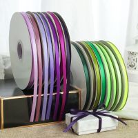 【CC】 Hot sale100yards high-density ribbons grosgrain 6mm width handmade bow decoration tapes flowers gift baking packaging crafts