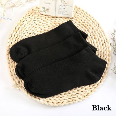 NanoTime Beauty 5Pairs WomenMen Socks Breathable Sports socks Solid Color Boat socks Comfortable Cotton Ankle Socks White Black Gray