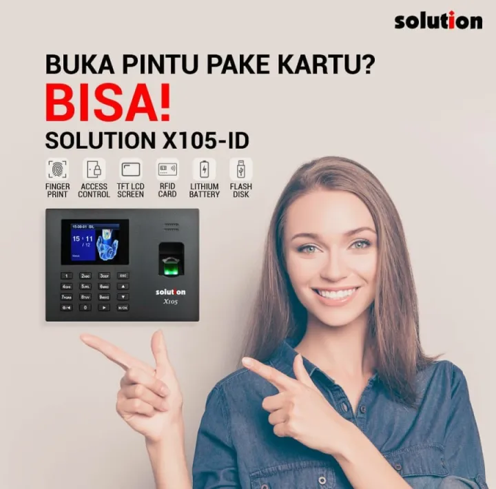 Mesin Absensi Fingerprint Solution X105 Id Lazada Indonesia Mesin Absensi Fingerprint Solution X105 Id Lazada Indonesia