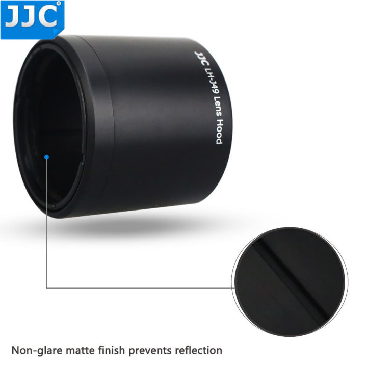 jjc-reversible-lens-hood-shade-tube-สำหรับ-olympus-m-zuiko-digital-ed-60-มม-f2-8-macro-เลนส์แทนที่-olympus-lh-49-เลนส์-yrrey