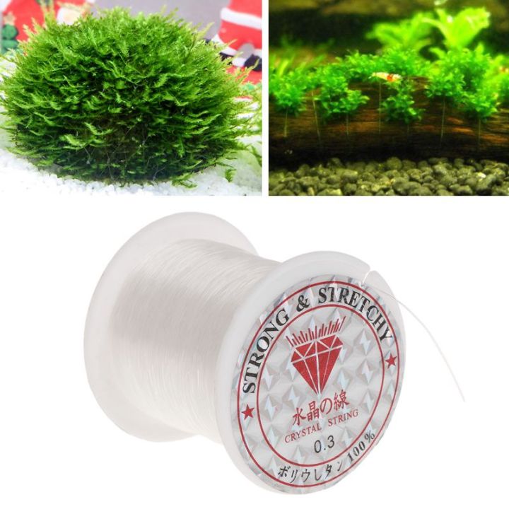 aquarium-fish-tank-moss-สายผูกสายคริสตัล100ม-0-3มม-ultrathin-พืชน้ำไม้ลอยหญ้าน้ำโรงงานอุปกรณ์เสริม