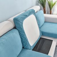 Polar Fleece Sofa Cushion Cover Slipcover Elastic Thick Solid 1234 Seater Sofa Seat Cover Stretch Sofa Seat Cushion Protector