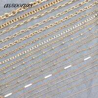 assoonas C65jewelry accessories18k gold plated0.3 micronscopper chainenvironmental protectiondiy chain necklace3m/lot