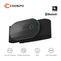 COOPO สายรัดหน้าอกเซ็นเซอร์วัดอัตราการเต้นของหัวใจ H808S,บลูทูธหน้าจอ HRM IP67สำหรับ Peloton Zwift DP Yoga