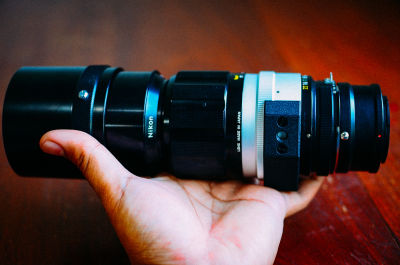 (For Fujifilm Mirrorless ทุกรุ่น)เลนส์มือหมุน ละลายหลัง รูรับแสงกว้าง Nikon 300mm F4.5 Serial 447309