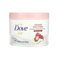 [Imported from USA] โดฟ วิปครีม สำหรับผิวกาย ให้ความชุ่มชื้นสำหรับผิวทุกประเภท Dove, Whipped Body Cream, Pomegranate &amp; Shea Butter, 10 oz (283 g)