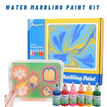 Kids Water-based Art Paint Set Marbling Painting Kit DIY Painting on Water  Creative Art Set of 6 Colors Acrylic Paint