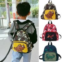 ♛Mochila De Tinossauro Dos Desenhos Animados กระเป๋านักเรียนอนุบาล Saco Anti-Perdido Menino Mochila Escolar Ajustável Alta Capacidade