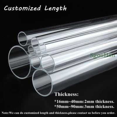 【YF】☾♗  2PCS 49 50cm Length 16 110mm Transparent Pipe Aquarium Joint PMMA Watering Supply Plexiglass Tube
