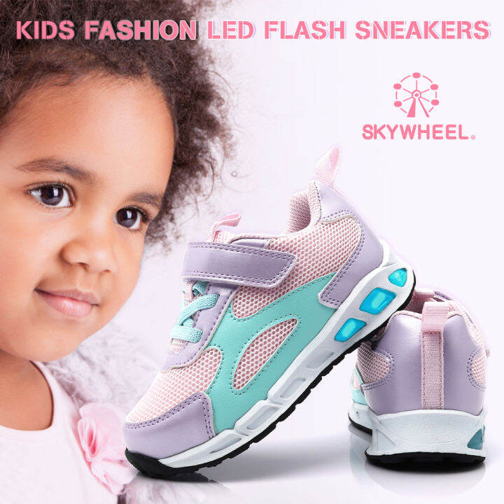 Skywheel sneakers for kids girls Kid's LED Shoes Toddler Boy Girls