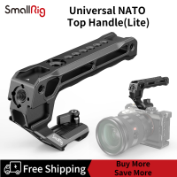 SmallRig กล้องถ่ายรูปน้ำหนักเบาของ NATO มือจับด้านบนแบบถอดได้อย่างรวดเร็วสำหรับโครงใส่กล้อง DSLR มือจับด้านบนเสื้ออเนกประสงค์พร้อมที่แปลงรองเท้าเย็น5ชิ้นและที่หนีบของ NATO (Lite) 3766