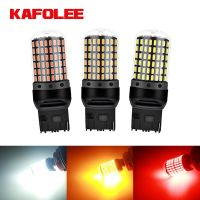 GZKAFOLEE 1ชิ้น2800LM 7440 7443หลอดไม่มีข้อผิดพลาดฟรี T20 W21 W21W/5W LED WY21W หลอดไฟ LED เบรครถสัญญาณเลี้ยวไฟติดรถบรรทุก