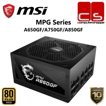 MSI MPG A850GF 850W, 80+ Gold Fully Modular Power Supply