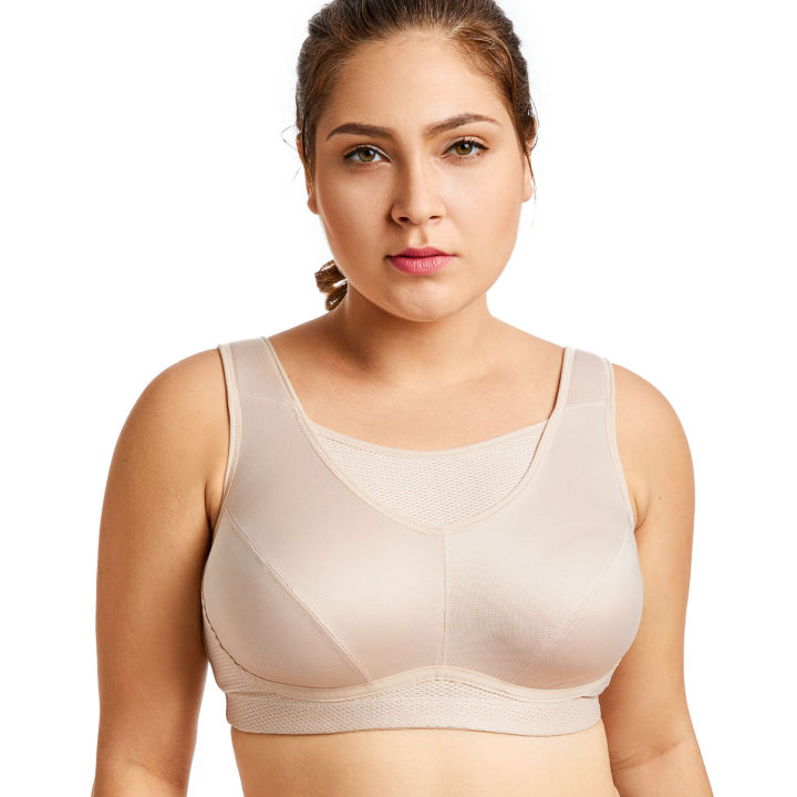 2021womens-plus-size-high-impact-no-bounce-full-coverage-wire-free-exercise-bra