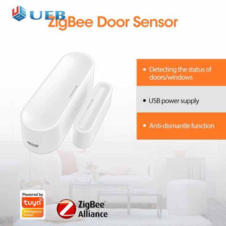 Tuya APP Door Window Sensor USB Powered ZigBee Garage Door Detector