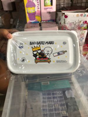 กล่องใส่อาหาร เซ็ต 2 ใบ BAD BADTZ - MARU  สีขาวกับสีดำ ขนาด 890 ML. เอาเข้าไมโคเวฟได้ ส่งจากไทย จัดส่งทุกวัน จ - ศ