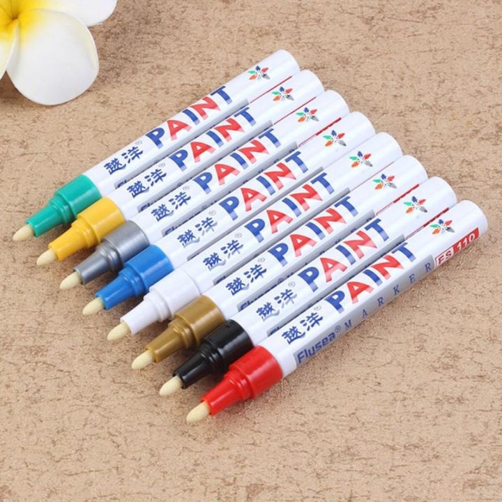 environmental-protection-paint-marker-pen-12-color-permanent-waterproof-pen-tire-car-graffiti-pen-new-universal-marker-pen-tslm1