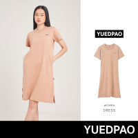 Yuedpao No.1 เสื้อยืดSignature Dress Summer ผ้าหนาทรงสวย ยับยากรีดง่าย รับประกันไม่ย้วย 2 ปี ชุดเดรส สี  Sandstone