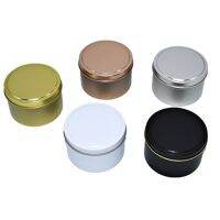 Tinplate Box Table Storage Metal Tin Container Candle Jar Portable Multipurpose Round Mini Coin Candy Organizer Storage Boxes