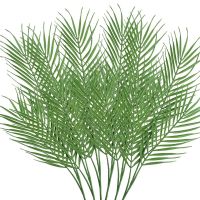 6 Pack Artificial Palm Leaves 18 Leaves Faux Plants Fake Plants Palm Leaf Greenery Tropical Palm Tree Leaves for Palm