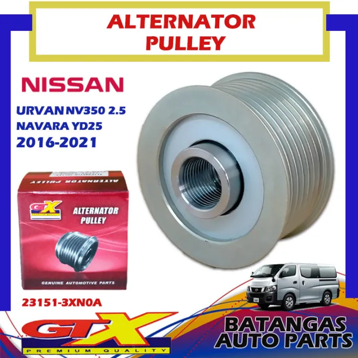 ALTERNATOR PULLEY NISSAN NAVARA YD25DDT / URVAN NV350 20162021 GTX PN
