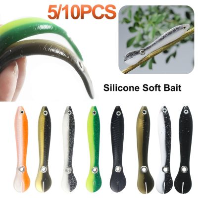 【hot】♙◊ 5/10pcs Silicone Soft Bait 10cm 6g Wobbler for Bass/Pike Crankbaits Fishing Artificial Swimbait Accessories