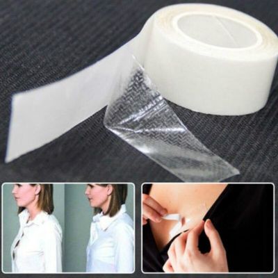 5M Waterproof Dress Cloth Tape Double-sided Secret Body Adhesive Breast Bra Strip Safe Transparent Clear Lingerie Tape Adhesives  Tape