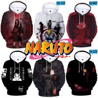 Sharingan Thin Warm Sweatshirts Uzumaki Naruto Hoodies Akatsuki Fleece Oversized Hooded Men Outerwear Coat Long Sleeve Jacket