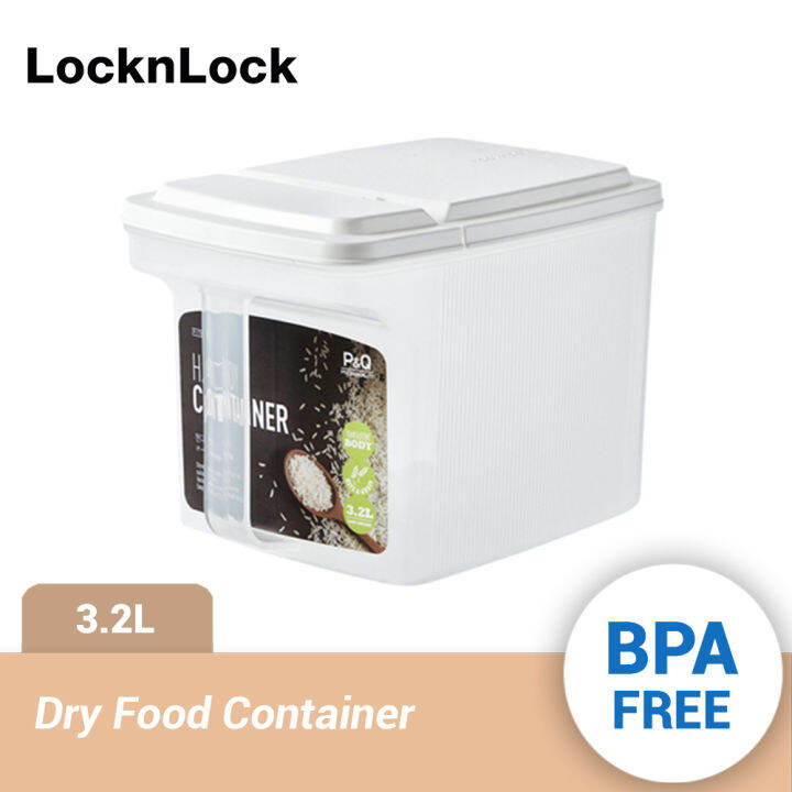 LocknLock Easy Dry Food Container with Handle and Flip Top Lid 3.2L P
