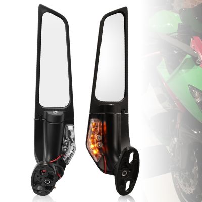 2PCS Modified Motorcycle Mirrors For Yamaha YZF R25 R3 R15 R6 R6s V2 V3 R1 Wind Wing Adjustable Rotating Rearview Mirror Side