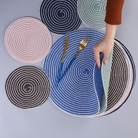 5PCS Handmade Home Kitchen Dinning Table Heat ulation Pad Round Oval Bowl Mat for Hotel Coasters