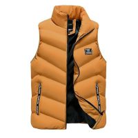 New Spring Autumn Sleeveless Jacket for Men Fashion Warm Cotton Padded Hooded Parkas Male Winter Vest Mens Work Vests Waistcoat