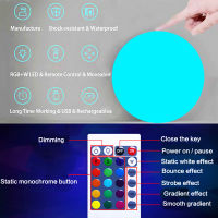 Led USB Chargeable Balls Outdoor Garden Waterproof Swimming Pool Dia 25cm Large Ball Christmas Decoration 24 Key Remote Control