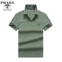 100% Original P Polo Shirt for Men Summer Short Sleeve Male Blouse Top Brand Golf Cotton T-shirt Breathable