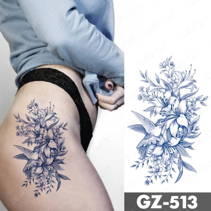 line-flowers-semi-permanent-waterproof-temporary-tattoo-sticker-peony-rose-flower-herbal-lasting-ink-tattoos-body-art-fake-tatto
