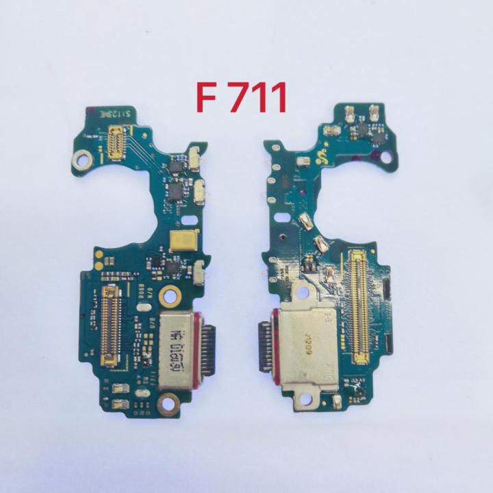 USB ชาร์จพอร์ตขั้วต่อโมดูลเฟล็กซ์สำหรับอะไหล่ F711 Samsung Z พลิก3 5กรัม