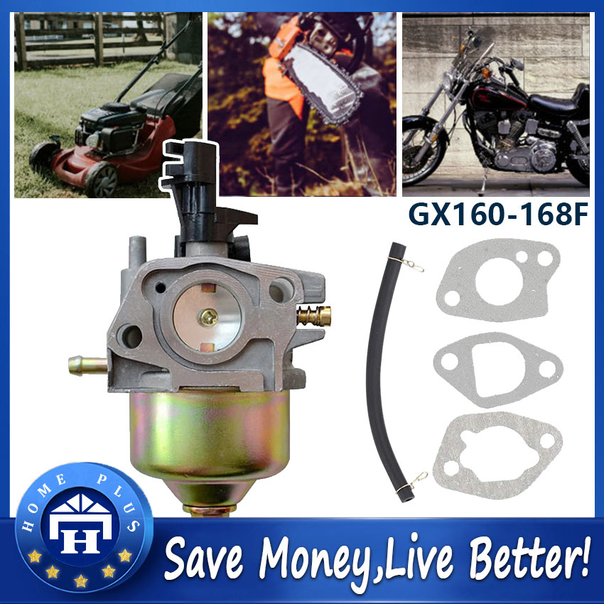 Race-Guy Carburetor Carb For Honda GX160 5.5HP GX200 16100-ZH8-W61 With Choke Lever Carburetor For Jingke Huayi Ruixing 5.5HP 6.5HP 168F Water Pump Pressure Washer