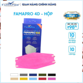 Khẩu trang y tế cao cấp kháng khuẩn 3 lớp Famapro 4D KF94 DẠNG HỘP (10 cái Hộp)