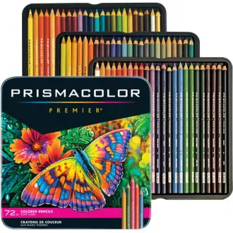 Prismacolor Colored Pencils, 48 Pastel and Assorted Colors, Smooth Junior  4.0mm